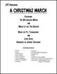 A Christmas March Concert Band sheet music cover